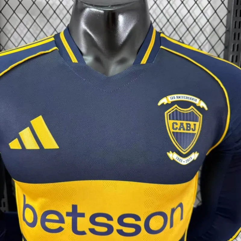 Camiseta Boca Juniors Local Manga Larga 2025/26 Versión Jugador