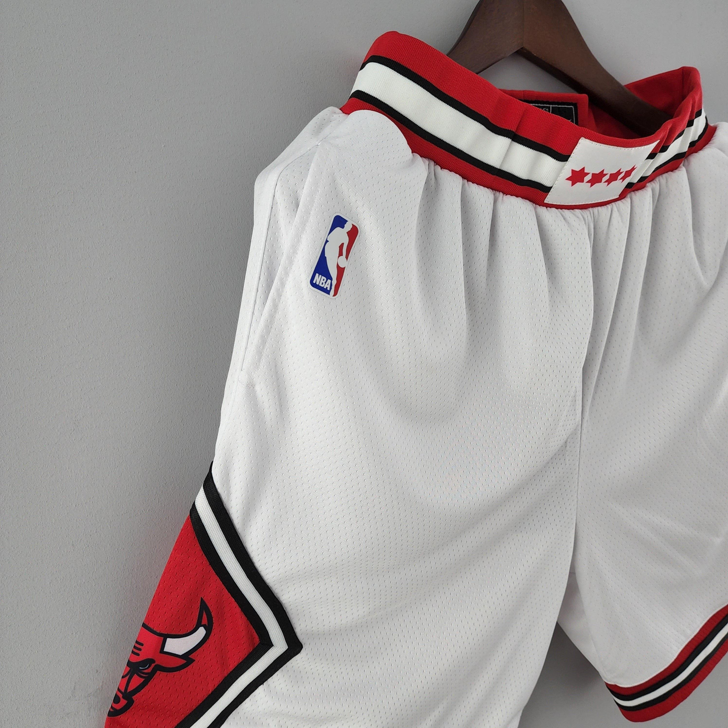 Camiseta Chicago Bulls Shorts Blanco